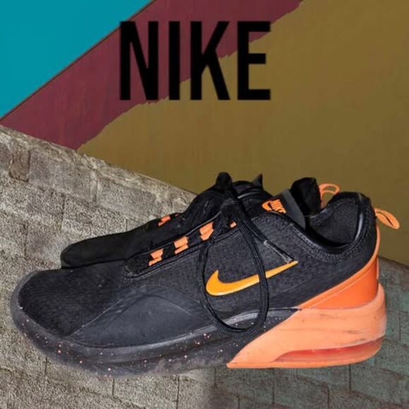 Nike Air Max Motion 2 Black TotalOrange Size 8 - Picture 4 of 6